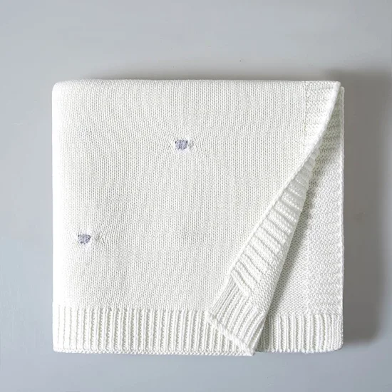 100% Cotton Knit New Bron Blanket, Baby Blanket CB