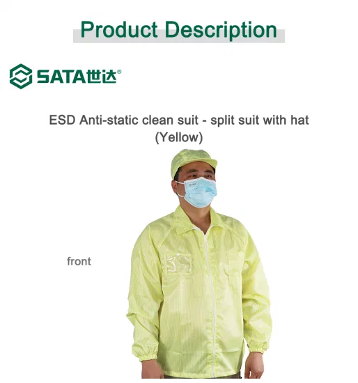 SATA PPE (Apex Tool Group) ESD Protective Dust and Static Electricity Cleaning Clothes